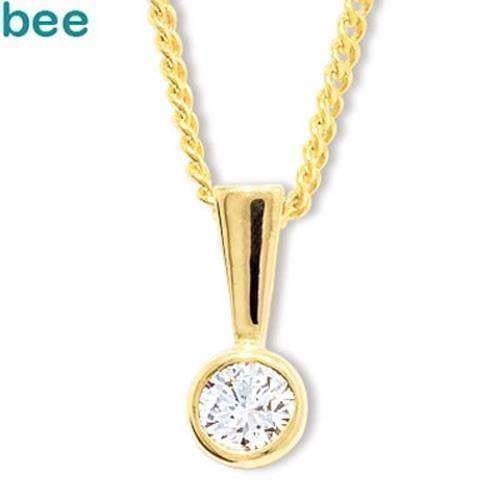 Image of Bee Jewelry Solitaire 0,15 ct H-SI 9 karat vedhæng blank, model 60560_A15